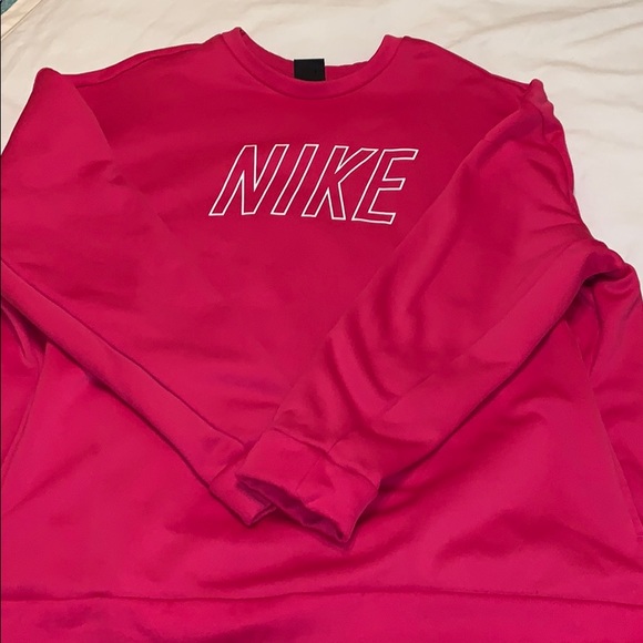Nike Sweaters - XL hot pink Nike jacket